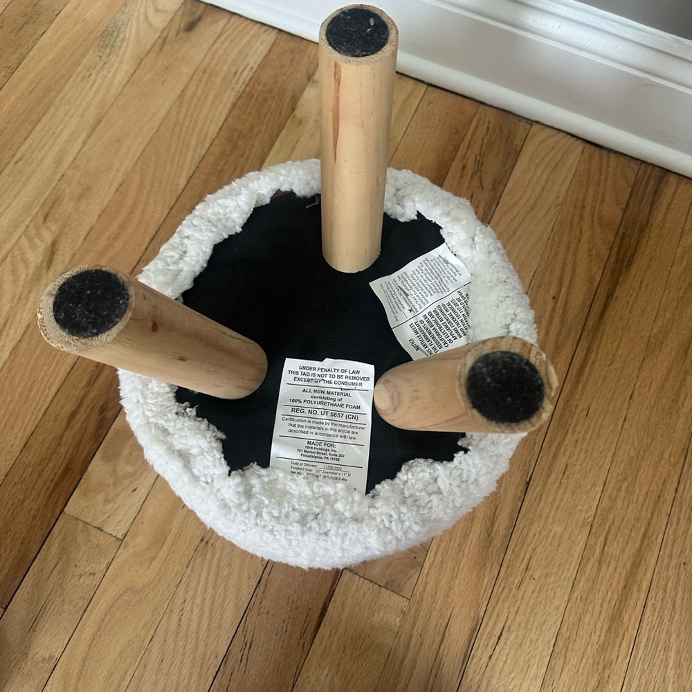 Faux Fur Footstool - Picture 3 of 7